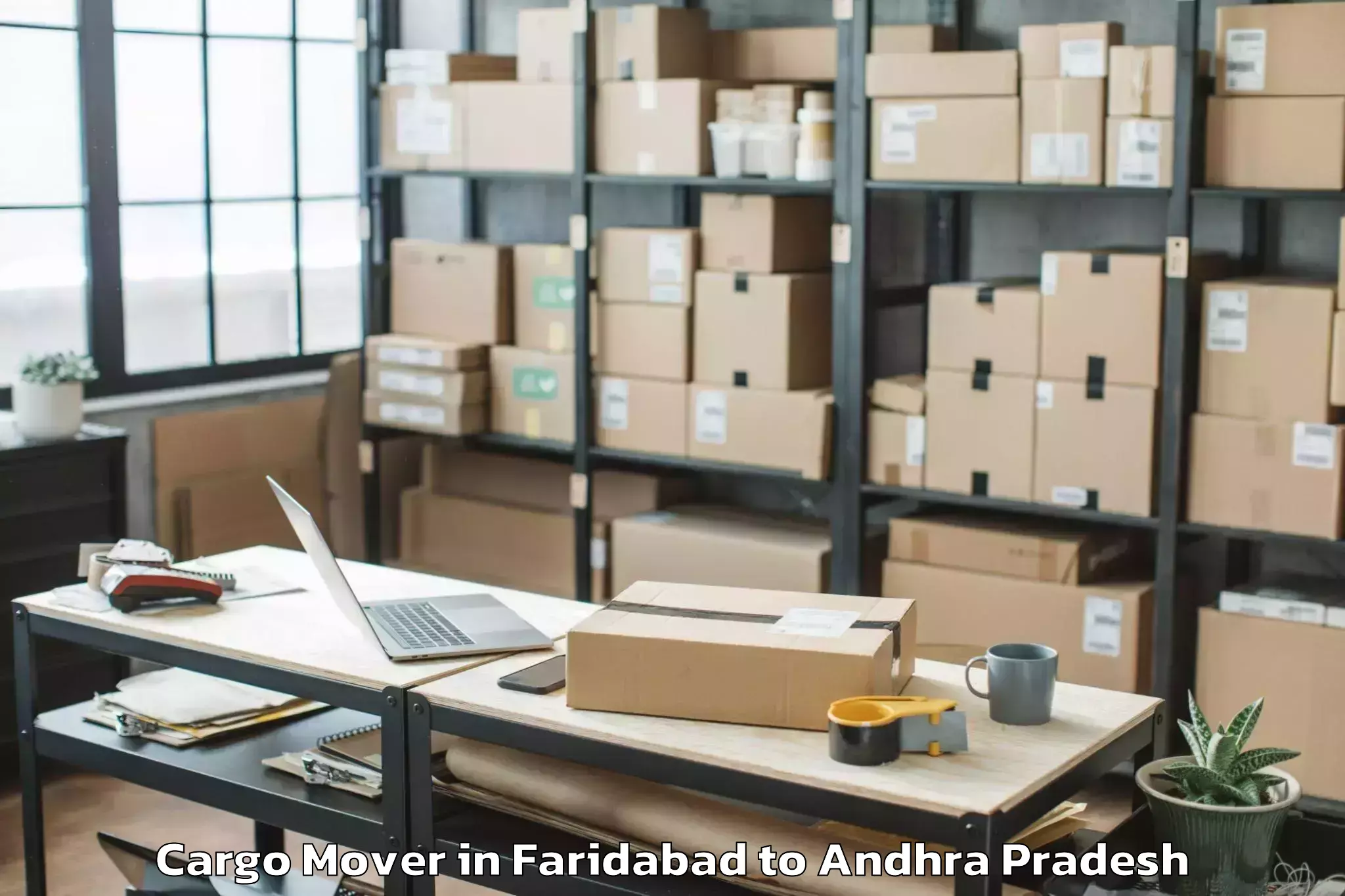 Easy Faridabad to Gandlapenta Cargo Mover Booking